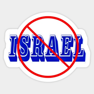 🚫 Israel- Front Sticker